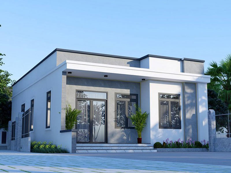 50 mẫu nhà cấp 4 mái bằng GIÁ RẺ, đẹp, hiện đại – Thiết kế mới nhất 2024